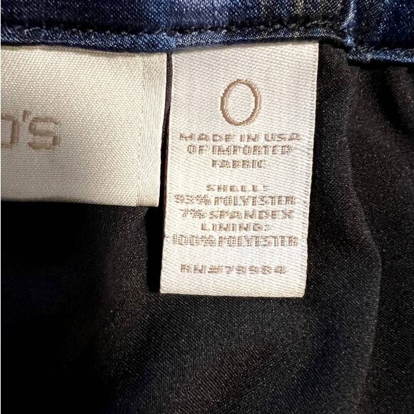 Chico's, Pencil Skirt, Black checkered pattern, lined, women's 0 XS - Picture 7 of 10